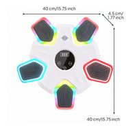 Bluetooth Rhythm Punch Training Target Wireless Music Boxing Machine Smart Boxing Target with Speaker Compact for Fitness Enthusiasts, Home Gym