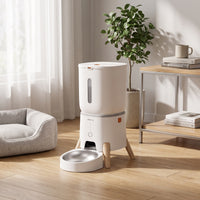 Programmable App-Controlled Pet Feeder 5L Smart Pet Feeder with Stainless Steel Bowl Timed Easy-Clean for Dogs