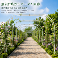 Garden Arch, Rose Arch, Flower Arch, Iron-made, Dark Green, Rust-resistant, Garden, Entrance, Gate, For Climbing Plants