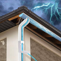 3x4 Inch Downspout Diverter Easy to Install Rainwater Collection System for Yard