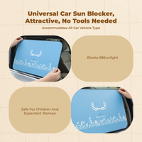Car Window Shade blocks sun
