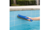 10-Inch Pool Brush with Stainless Steel Bristles Heavy-Duty Pool Brush with Wire Bristles Premium Quality Compatible for Swimming Pools