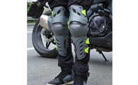 Motorcycle Knee Pads Adjustable Straps Riding Knee Protector Hard   Motorcycle Leg for Riders