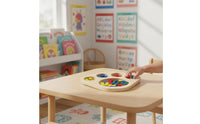 Wooden Color Sorting Tray Early Education Child-Centered Sorting Toy Fine Motor Skill Development Wooden Learning Board for Preschoolers, Kindergarten