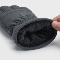 Men's Thermal Gloves, Touchscreen Compatible Outdoor Gloves for Cold Weather, Warm Running Gloves Men, Insulated Artificial Leather Gloves