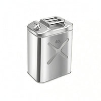 Stainless Steel Fuel Can Portable Container Rust-Resistant for Garage, Mechanics