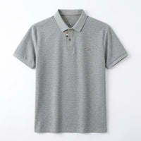 Men's Short Sleeve Shirts in Lightweight Blend for Casual Wear, Loose Fit Textured Knit Tops with Letter Pattern Detail, Breathable Daily