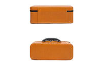 15-Slot Zip-Around Bracelet Case Leather-Like Bracelet Storage Case Padded Lined Interior
