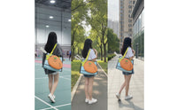 Two-wayCarry Tennis Tote Bag Multi-Functional Badminton Racket Bag Spacious Stylish for Practice Sessions