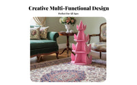Rotating Book Storage Unit Tower Space-Saving Revolving Book Tower Minimalist Aesthetic Floor-Standing Design for Corner