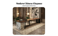 Integrated infused beverage-Making Console Modern Chinese Design Office Furniture hardwood Wood Serving Island for managerials, Families, Hotel Lobby, Living Room, Den