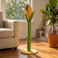 Cat Scratching Pole Scratch-Resistant Sisal Cat Scratcher Space-Saving Pet Supply for Cats, Kittens, Living Room, Apartment