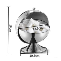 Round Flip Lid Sugar Bowl Multi-Use Table Storage Food Grade for Kitchen Counter
