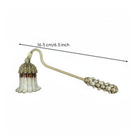 Bell Candle Snuffer Artisanal Decorative Candle Snuffer Ornate Design for Spa
