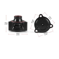 Black Turbo Blow-off Valve Base Aluminum Blow-off Valve Housing Anodized Finish Auto Part Machined