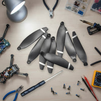 8 Pieces Propeller Blades with Screws Easy to Replace Drone Replacement Blades Drone Blade Matte Propeller Blade Lightweight
