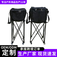跨境便携式折叠收纳车网球棒球捡球车大容量可移动匹克球小推车