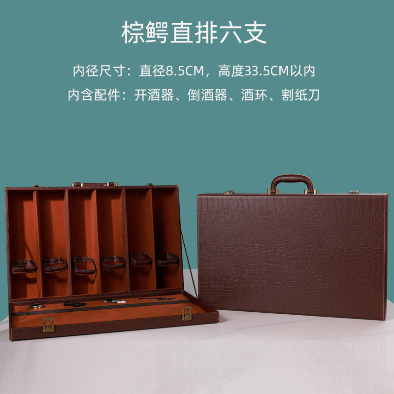 In-line Brown Croc