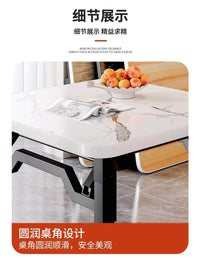 可折叠桌子正方形餐桌家用小户型吃饭桌掼蛋专用四方桌简易麻将桌