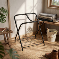 Tack Storage Rack Wire Base Horse Saddle Holder Unobstructed Frame