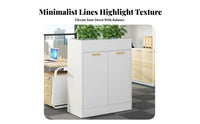 Freestanding Divider Shelf Decorative Office Partition Cabinet Space-Saving Storage Cabinet with Planter for Interior Designers, Restaurant, Workspace