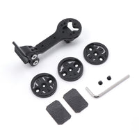 Cycle Handlebar Mount Extension Matte Black Handlebar Mount with Hex Key Vibration Resistant for Cyclists, Riders, Road Biking, Mountain Biking