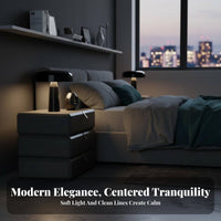 3-Tier Rotating Side Table Minimalist Design Multi-Tier Organizer Space-Saving Sturdy Construction for Homeowners, Parents