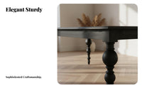 Large Slab Dining Table genuine Wood Farmhouse design Table Distressed Finish Household Furniture for Remote Workers, Homeowners, Home Office, Restaurant