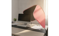 Portable Desktop Privacy Screen with Clamps Lightweight Clamp-on Privacy Screen Flexible Foldable Office Divider Adaptable for Computer Workstation
