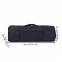 Keyboard Bag with Pocket Padded Keyboard Carrying Bag Soft Zippered for Keyboardists, Travel, Rehearsals