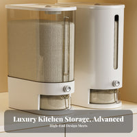 Airtight Seal Rice Dispenser Moisture-Proof Rice Storage Bin Dustproof for Countertop, Pantry, Narrow Areas