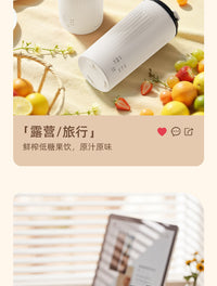 Portable Mini Soy Milk Maker Cup with Blender and Heating Function