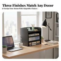 Multitier Desktop Organizer Multifunctional Desk Shelf long-lasting for Dorm Room