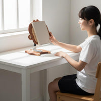 Wooden Monkey Book Stand Rotatable Cartoon Creature Reading Holder