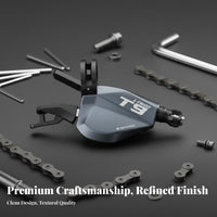 11-Ratio Derailleur Groupset Damping Technology Mountain Bike Shifter and Derailleur Set Smooth Gearing Rough Terrain Bike 11-Ratio Gear Set