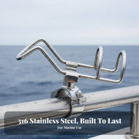 Stainless Steel Trolling Rod Holder Stainless Steel Boat Rod Holder Boating Accessory Rust Resistant