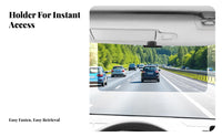 Car Visor Sunglasses Holder Easy to Install Eyeglass Holder Universal Fit