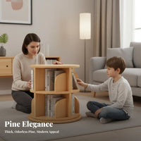 Rotating Book Unit 360° Rotation Rotating Bookshelf Unit Space Saving