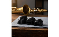 4 Pieces Anti-Fatigue Saxophone Thumb Rest Cushion Non-Slip Grip Saxophone Key Riser Set Universal Fit for Saxophonists, Musicians