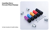 5 Pieces Non-Scratching Wheel Protector Lug Nut Socket Set Cr-Mo Steel Construction Lug Nut Socket Set for Tire Shop