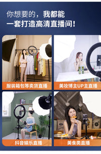 发廊专用led灯店铺商用无影灯超亮服装店网红餐厅美发理发店吊灯 50*50实心圆48w单个装