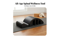 Ergonomic Curve Pilates Spine Corrector High-Density Foam Pilates Arc Barrel Long-Lasting Construction Back Stretching Arc Lightweight for Children, Home Gym