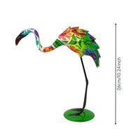 Flamingos Sculpture with Flat Base Standing Flamingos Sculpture Compact Decor for Shelf