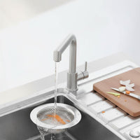 Stainless Steel Sink Basket Anti-Clogging Sink Strainer Basket Fast Drainage for Dishwashing