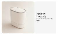 Hinged Wall-Mounted Trash Can | Space-Saving Design, Sealed Odor-Blocking Cover, Hanging Trash Can with Lid, for Toilet