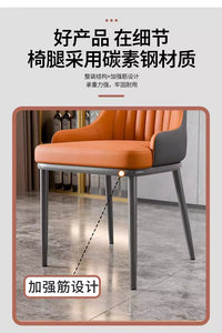 饭店专用软包靠背椅子批发简约现代椅子餐椅家用凳子酒店包厢椅子 【热销型号326】-深灰色