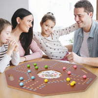 Wooden Middle East Chess Game with Beads for Parties, Educational Toy for Children