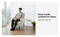 Adjustable Reclining Lounger Foldable Adjustable Spinerest Chaise Spacious Seat Nordic Design for Book Lovers, Homeowners
