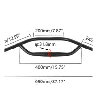 Alloy Gravel Handlebar Wide Control Area Touring Bike Handlebar Long-Lasting