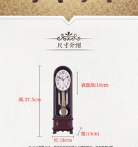 Tabletop Desktop Clock Living Room Retro Ornament Chime Clock Home Decoration Old-fashioned Clock House-shaped Design